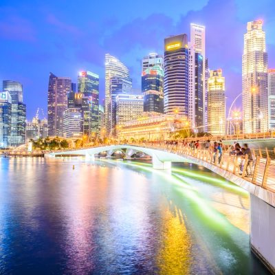 SINGAPORE - JULY 17: Cityscape of Singapore, July 17, 2015, Sing